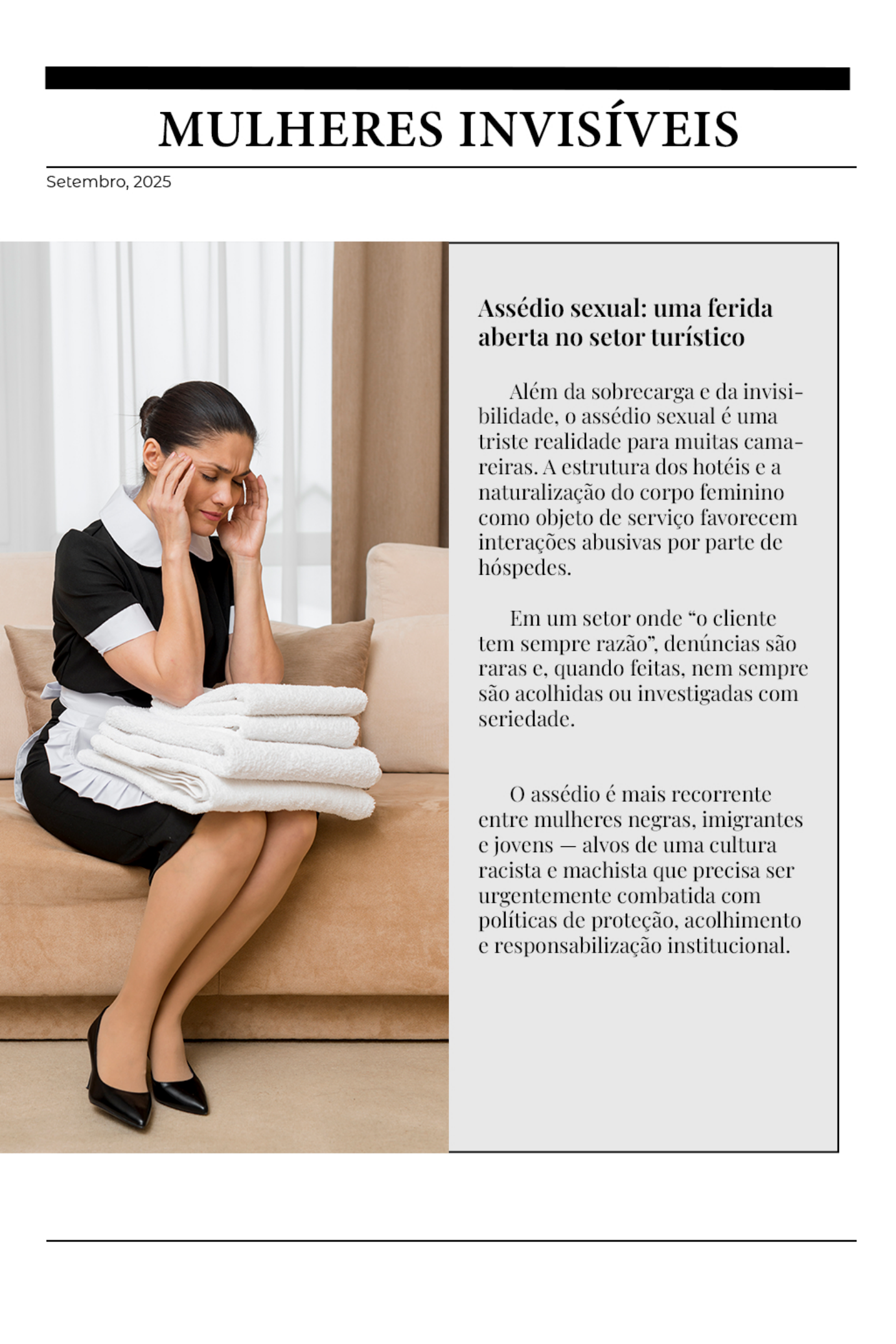 Página 5 do PDF sobre assédio sexual no setor turístico