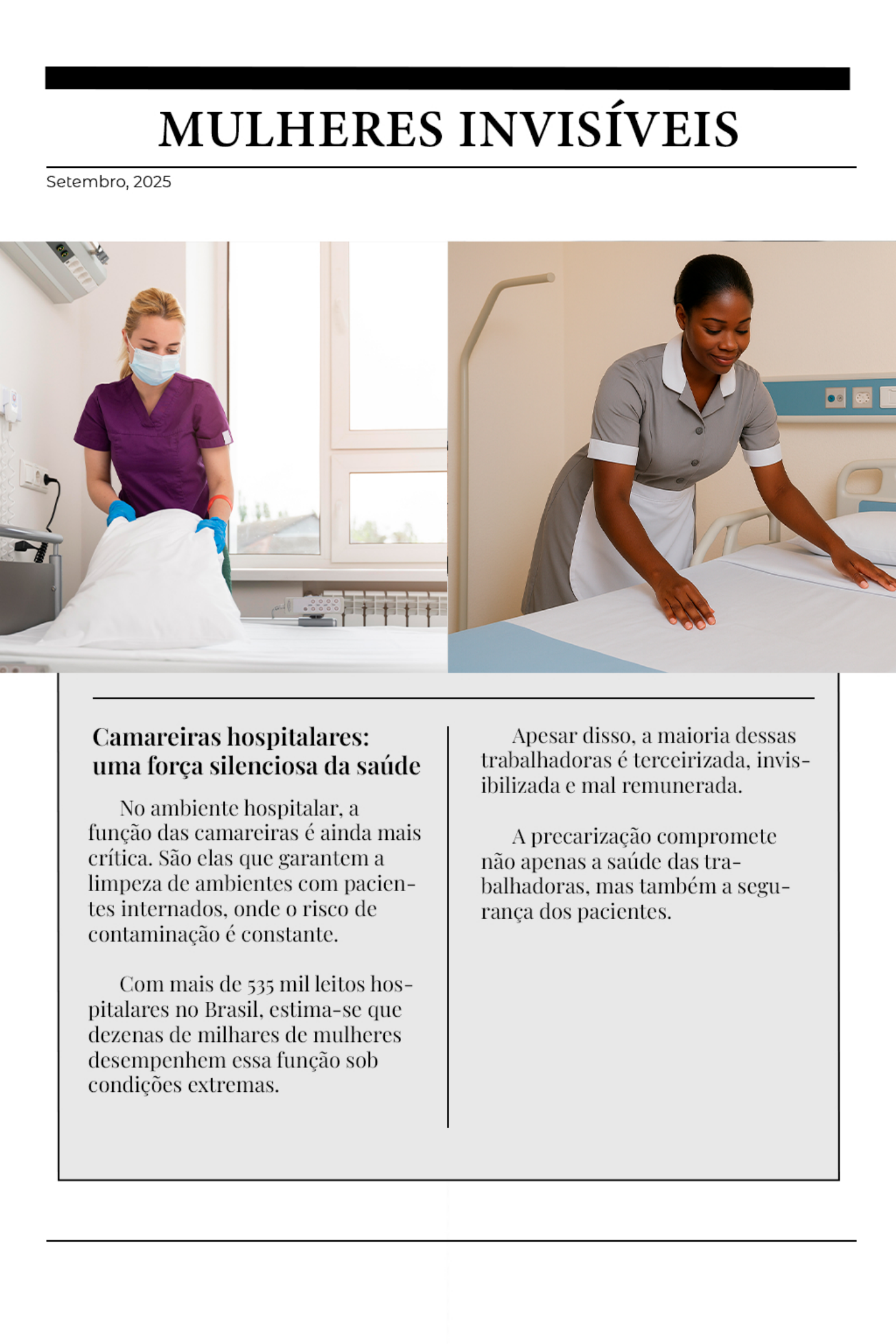 Página 7 do PDF sobre camareiras hospitalares