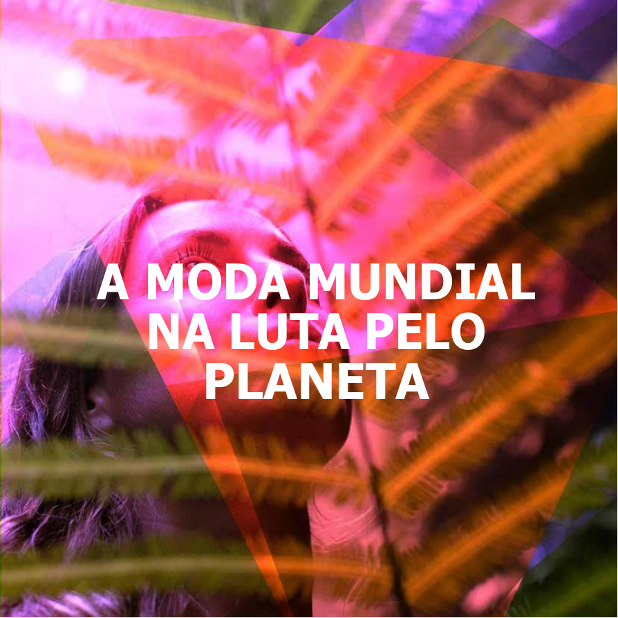 Página da publicação sobre a moda mundial e a luta pelo planeta