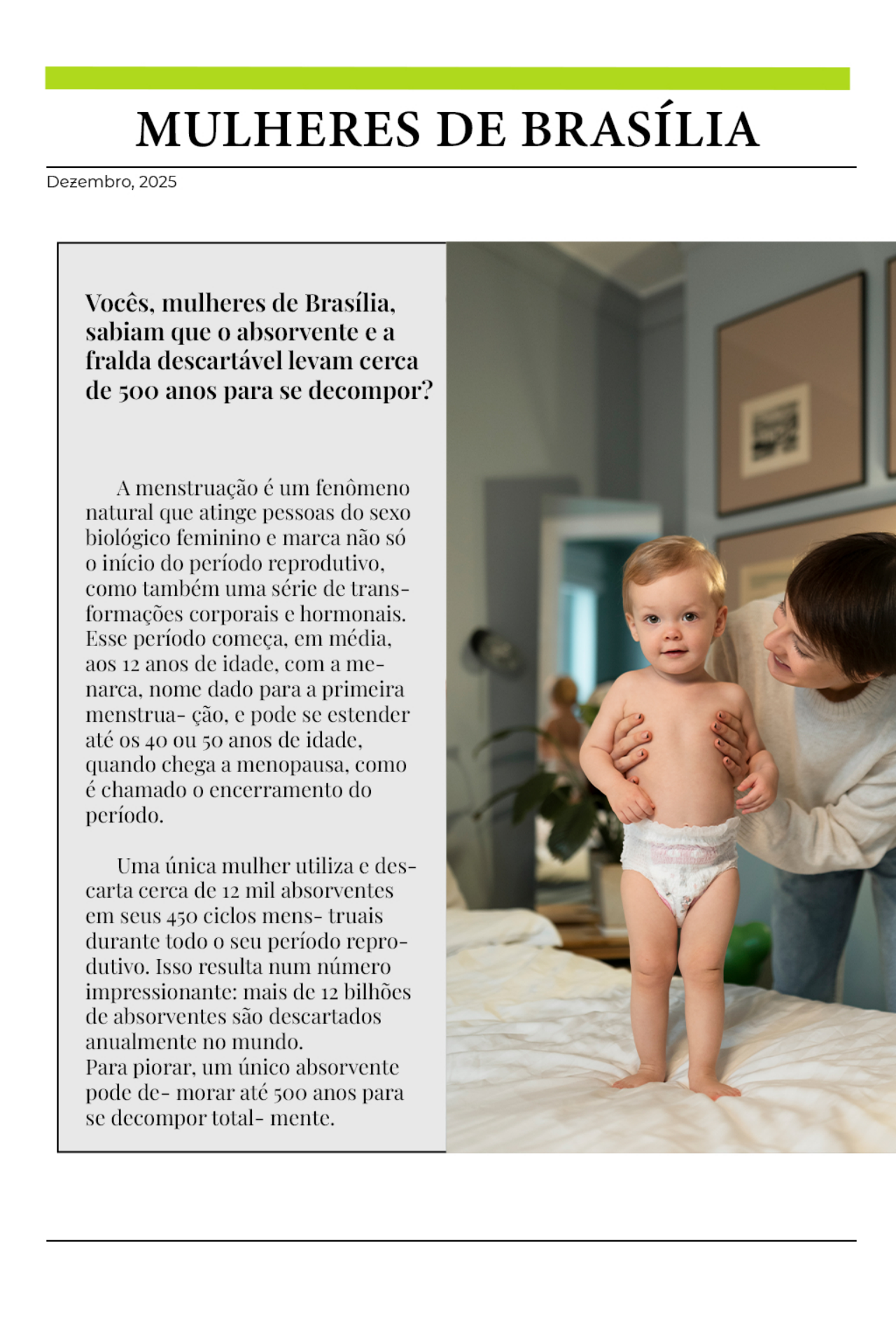 Página do material Yougreen sobre impactos do descarte