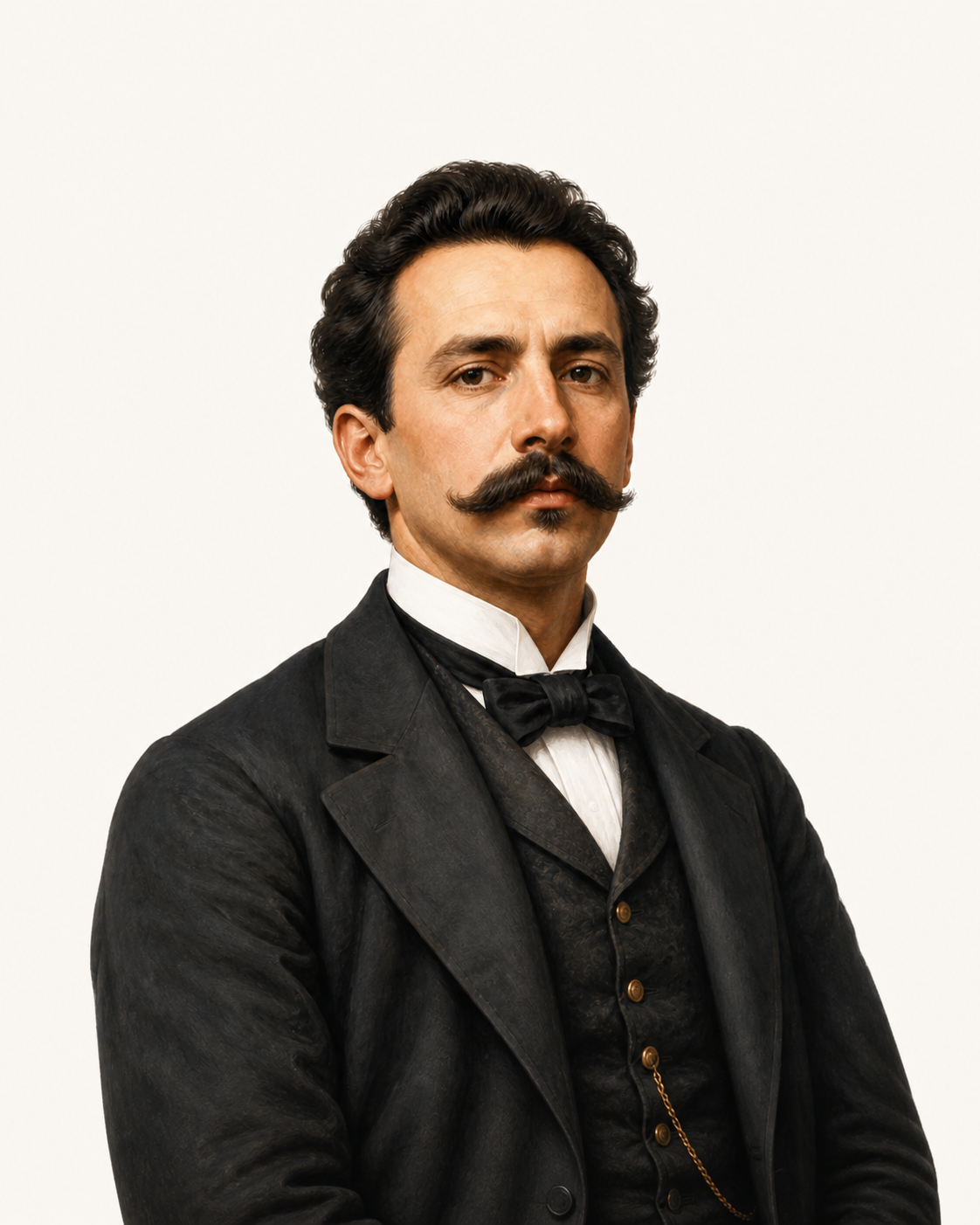 Retrato ilustrado de Antônio Bento