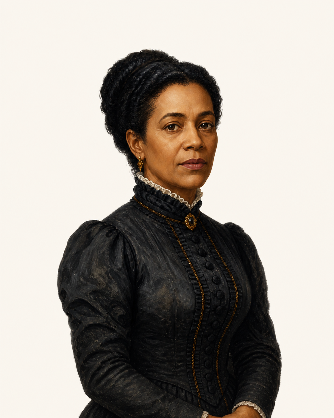Retrato ilustrado de Maria Firmina dos Reis